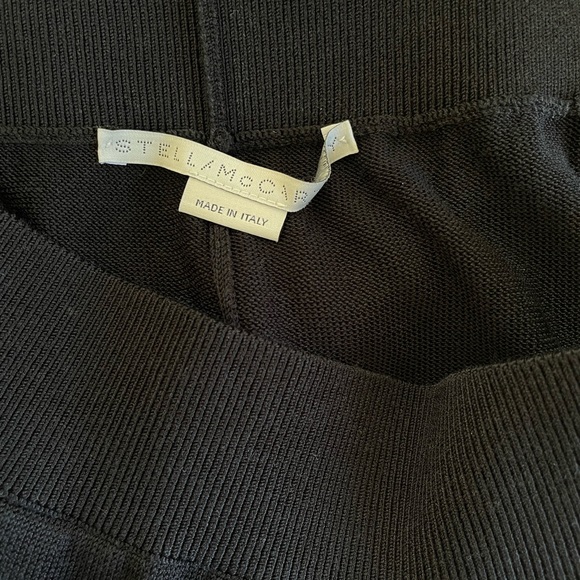 Stella McCartney black joggers w/ side stripe - Picture 8 of 9